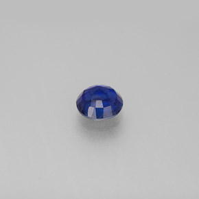 Cianita azul natural 0,71ct, corte redondo, VS
