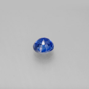 Cianita azul natural 0,76ct, corte redondo, VS