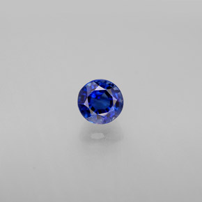 Cianita azul natural 0,78ct, corte redondo, VS