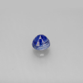 Cianita azul natural 0,78ct, corte redondo, VS