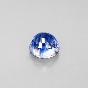 Cianita azul natural 0,84ct, corte redondo, VS