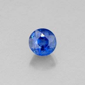Cianita azul natural 0,50ct, corte redondo, VS-SI
