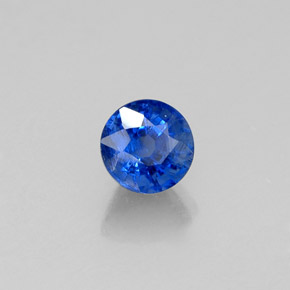 Cianita azul natural 0,50ct, corte redondo, VS-SI