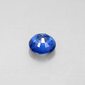 Cianita azul natural 0,78ct, corte redondo, VS