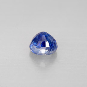 Cianita azul natural 0,86ct, corte redondo, VS