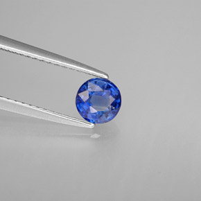 Dianita Azul Natural 0.62ct, Corte Redondo, VS