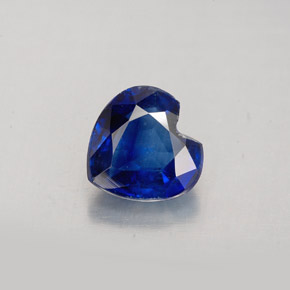 Cianita azul natural 2,16ct, formato de coração, VS-SI