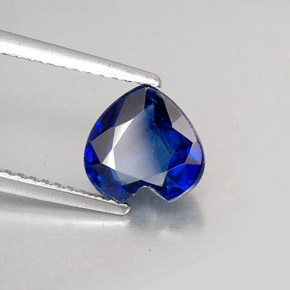 Cianita azul natural 2,16ct, formato de coração, VS-SI