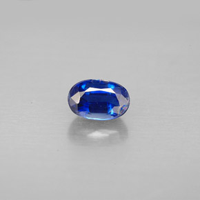 Cianita azul natural 0,80ct, corte oval, VS