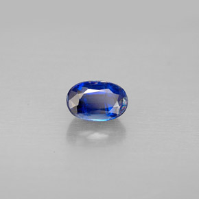 Cianita azul natural 0,80ct, corte oval, VS