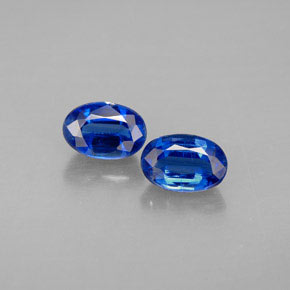 Pedras preciosas de cianita azul natural de  ct, corte oval, VS