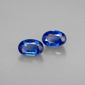 Pedras preciosas de cianita azul natural de  ct, corte oval, VS