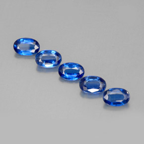 Pedras preciosas de cianita azul natural de  ct, corte oval, VS