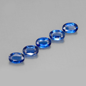 Pedras preciosas de cianita azul natural de  ct, corte oval, VS