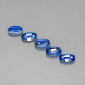 Pedras preciosas de cianita azul natural de  ct, corte oval, VS