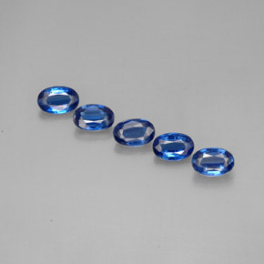 Pedras preciosas de cianita azul natural de  ct, corte oval, VS