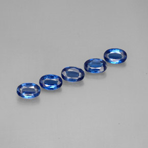 Pedras preciosas de cianita azul natural de  ct, corte oval, VS