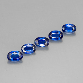 Pedras preciosas de cianita azul natural de  ct, corte oval, VS
