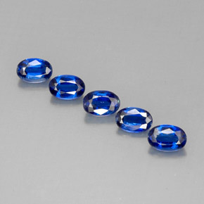 Pedras preciosas de cianita azul natural de  ct, corte oval, VS