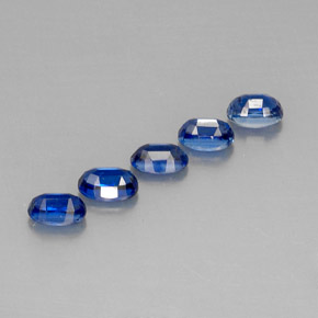 Pedras preciosas de cianita azul natural de  ct, corte oval, VS