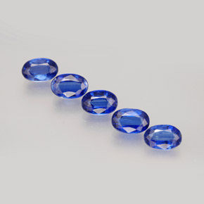 Pedras preciosas de cianita azul natural de  ct, corte oval, VS