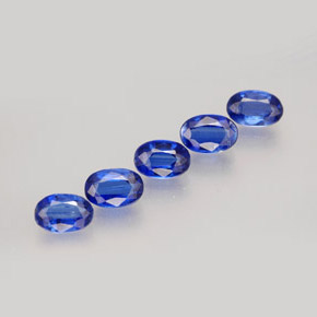 Pedras preciosas de cianita azul natural de  ct, corte oval, VS