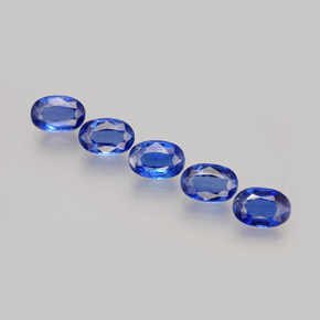Pedras preciosas de cianita azul natural de  ct, corte oval, VS