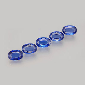 Pedras preciosas de cianita azul natural de  ct, corte oval, VS
