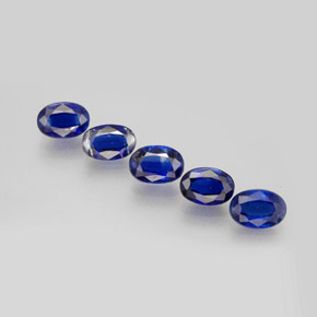 Pedras preciosas de cianita azul natural de  ct, corte oval, VS
