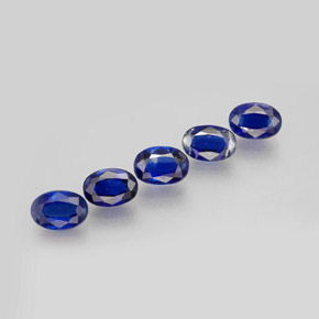 Pedras preciosas de cianita azul natural de  ct, corte oval, VS