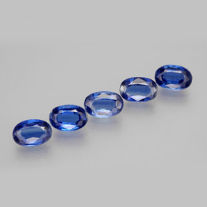 Pedras preciosas de cianita azul natural de  ct, corte oval, VS