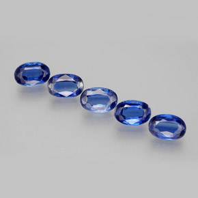 Pedras preciosas de cianita azul natural de  ct, corte oval, VS