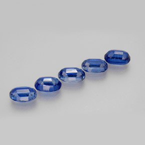 Pedras preciosas de cianita azul natural de  ct, corte oval, VS