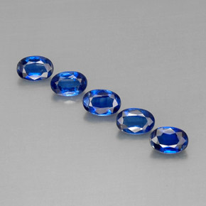 Pedras preciosas de cianita azul natural de  ct, corte oval, VS
