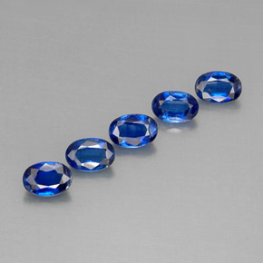 Pedras preciosas de cianita azul natural de  ct, corte oval, VS