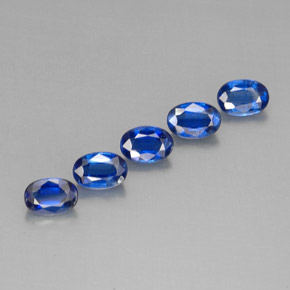 Pedras preciosas de cianita azul natural de  ct, corte oval, VS