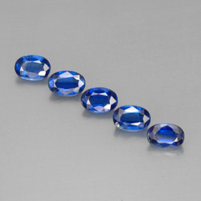 Pedras preciosas de cianita azul natural de  ct, corte oval, VS
