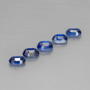Pedras preciosas de cianita azul natural de  ct, corte oval, VS