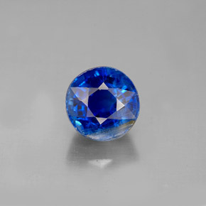 Cianita azul natural 2,71ct, corte redondo, VS-SI