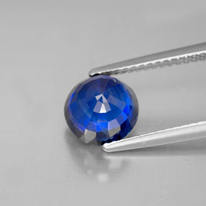 Cianita azul natural 2,71ct, corte redondo, VS-SI