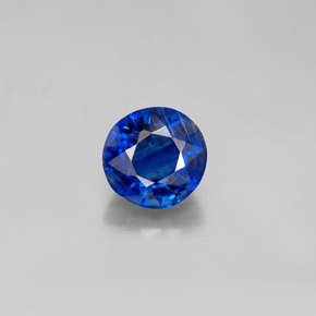 Cianita azul natural 2,02ct, corte redondo, VS-SI