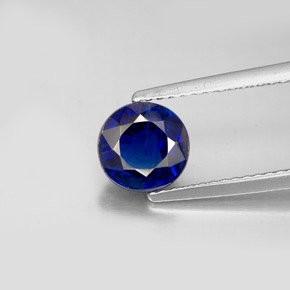 Cianita azul natural 1,77ct, corte redondo, VS-SI