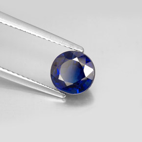 Cianita azul natural 1,77ct, corte redondo, VS-SI