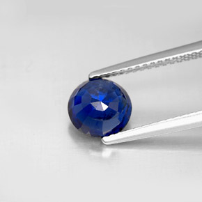 Cianita azul natural 1,77ct, corte redondo, VS-SI