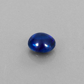 Cianita azul natural 0,96ct, corte redondo, transparente