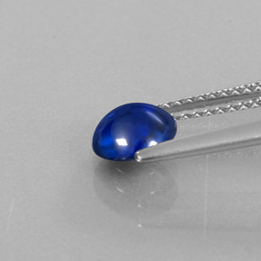 Cianita azul natural 0,96ct, corte redondo, transparente