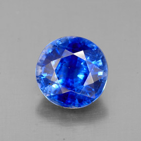 Cianita azul natural 1,62ct, corte redondo, SI