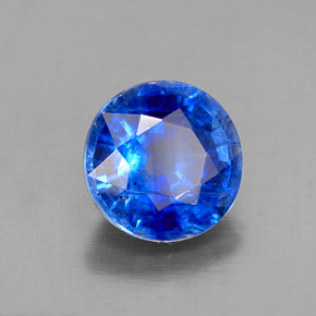 Cianita azul natural 1,62ct, corte redondo, SI
