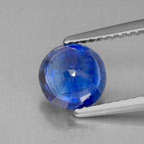 Cianita azul natural 1,62ct, corte redondo, SI