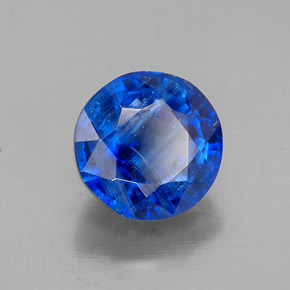 Cianita azul natural 1,82ct, corte redondo, SI
